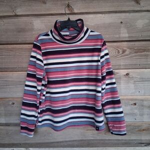 Mountain & Isles Fleece Turtleneck Top